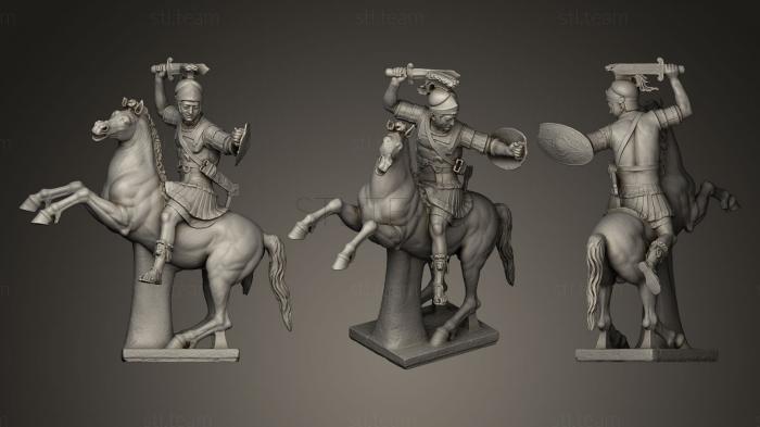 3D model Guerriero a cavallo (STL)